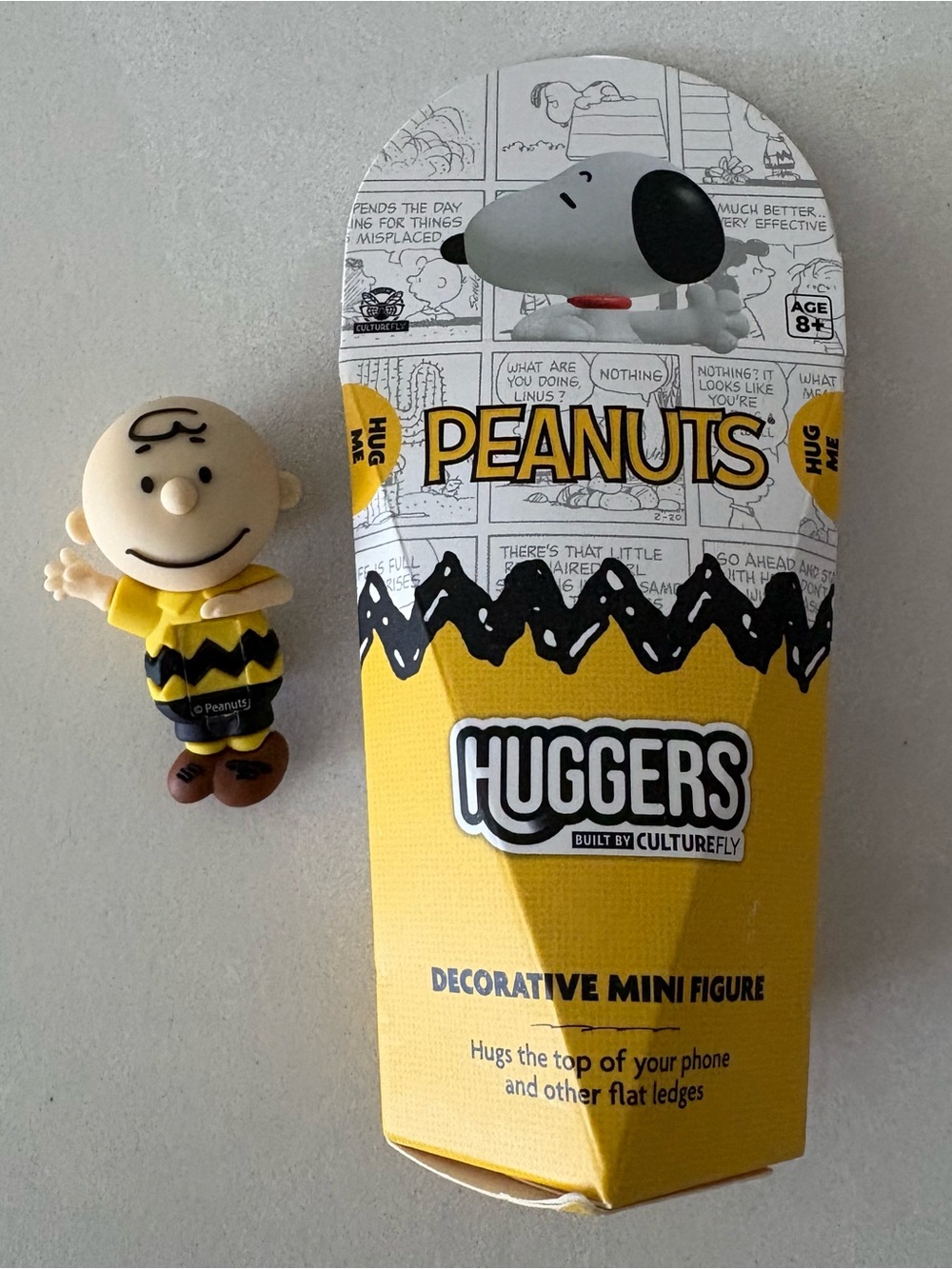 Peanuts Charlie Brown Yellow Huggers Decorative Mini Figure by CultureFly